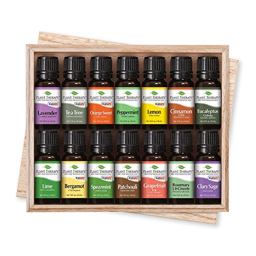 Plant Therapy Top 14 Essential Oil Set, Includes 100% Pure, Undiluted, Therapeutic Grade Oils (10 mL each)