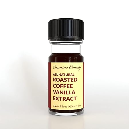 Carmine County All Natural Roasted Coffee Vanilla Extract 10 ml | Extracts of Roasted Arabica Coffee and Indian Vanilla