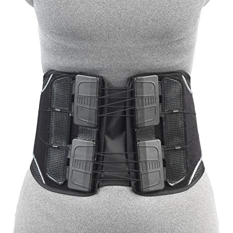 Lumbosacral Back Brace, Adjustable Comfort Pull Maximum Support, Medium