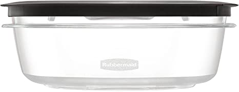 Rubbermaid Premier Food Storage Container, 9 Cup, Gray, Pack of 2