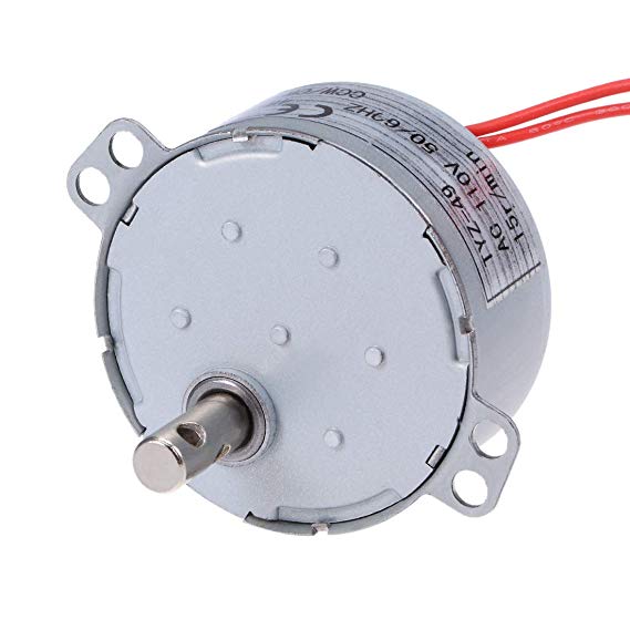 uxcell Synchronous Motor AC 110V 50/60Hz 15RPM CW/CCW Torque 4W Turntable Gear Box for Microwave Oven
