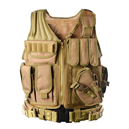 vAv YAKEDA Army Fans Tactical Vest Cs Field Outdoor Equipment Supplies Breathable Lightweight Tactical Vest -1063
