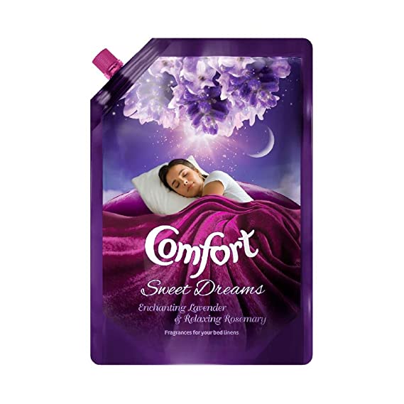 Comfort Sweet Dreams Fabric Conditioner, 1 ltr pouch , Relaxing fragrances for your bed linens