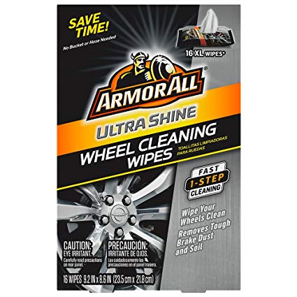 Armor All Ultra Shine Wheel Cleaning Wipes (16 count), , 1 Pack