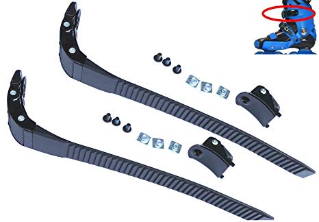 Alemon 2 Pieces Replacements Inline Roller Skating Shoes Energy Strap with Screws Nuts Skates Buckles Accessory,3 Colors Black Blue Pink