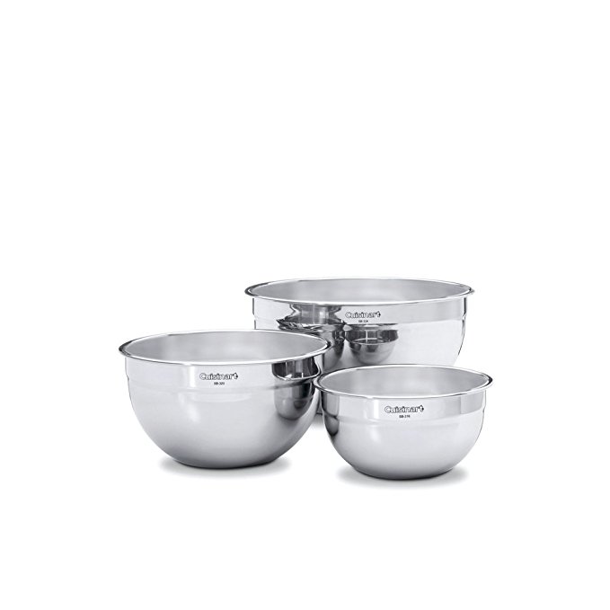 Cuisinart 3-Piece Stainless Steel Mixing Bowl Set