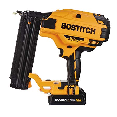 BOSTITCH BCN680D1 20V MAX 18 Gauge Cordless Brad Nailer (Includes Battery and Charger)
