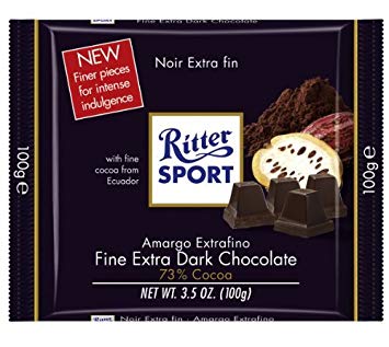 Ritter Sport Extra Fine Dark Chocolate 73% (9/3.5oz)