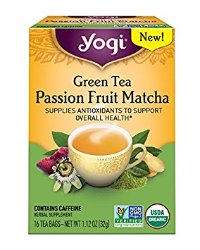 Yogi Tea, Passion Fruit Matcha Green Tea, 16 Count