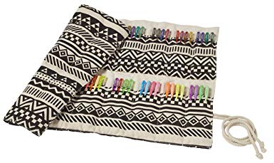 GelWriter 72-Count Gel Pens in Canvas Wrap - Metallic, Glitter, Neon, Pastel - 72 Unique Colors with Comfort Grips, Tribal