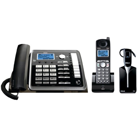 RCA 25270RE3 ViSYS 2-line Corded/Cordless Landline Telephone with Answering System and Headset