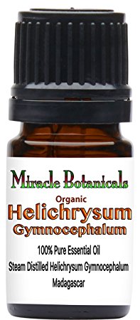 Miracle Botanicals Organic Helichrysum Gymnocephalum Essential Oil - 100% Pure Helichrysum Gymnocephalum - Therapeutic Grade - 5ml