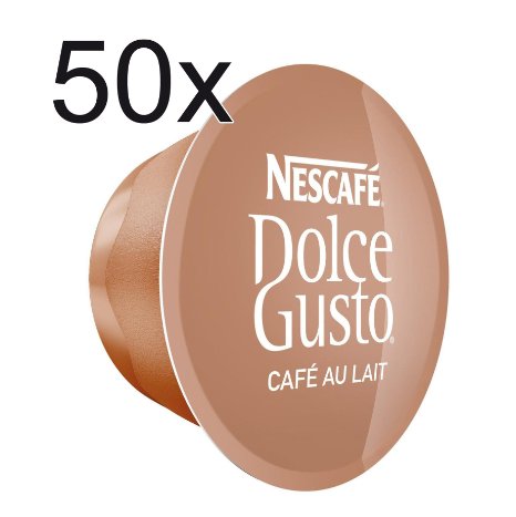 50 x Nescafe Dolce Gusto Café Au Lait - Coffee Capsules - 50 Capsules