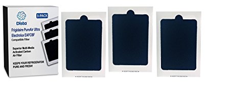 3-Pack - Frigidaire Pure Air Ultra Refrigerator Compatible Air Filter - Also fits Electrolux. Compare to part number EAFCBF PAULTRA 242061001 241754001