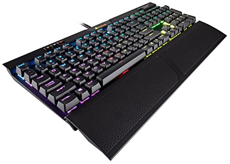 Corsair K70 RGB MK.2 LED Backlit Wired Mechanical Gaming Keyboard (Cherry MX Blue, Black)