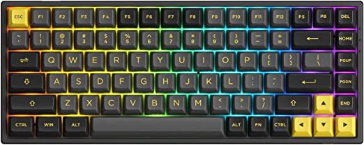 Akko 3084B RGB Mechanical Gaming Keyboard, Multi Modes (BT5.0/2.4Ghz/Type C) Compact Keyboard with 5 Pin Hot Swappable, ANSI Layout PBT Keycaps, Programmable Macros (Jelly Pink Linear Switch)