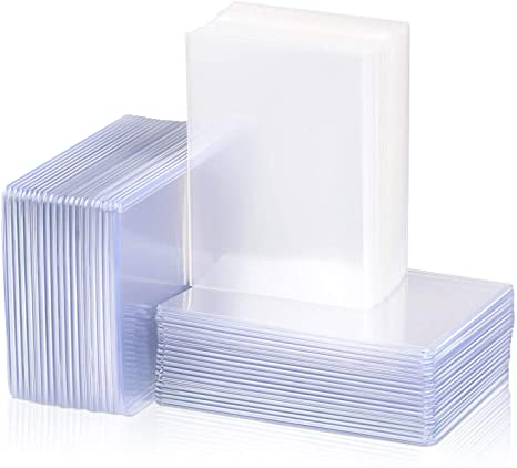 Zonon Top Loader Card Protectors and Standard Size Card Sleeves Clear Card Protectors for Trading Cards (480 Pieces)