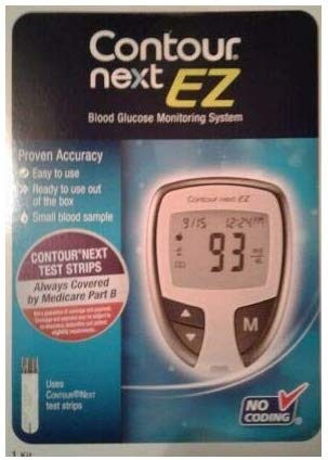 Contour Next EZ Blood Glucose Monitoring System Including 10 Tests Strips