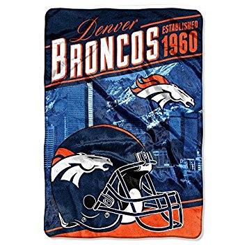 Northwest Denver Broncos NFL "Stagger" 62" x 90" Oversized Micro Raschel Throw Blanket