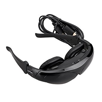 Excelvan HD922 3D Video Glasses Personal Theater VR 98” Virtual Screen for HDMI/MHL/AV IN, IOS Android Smartphone