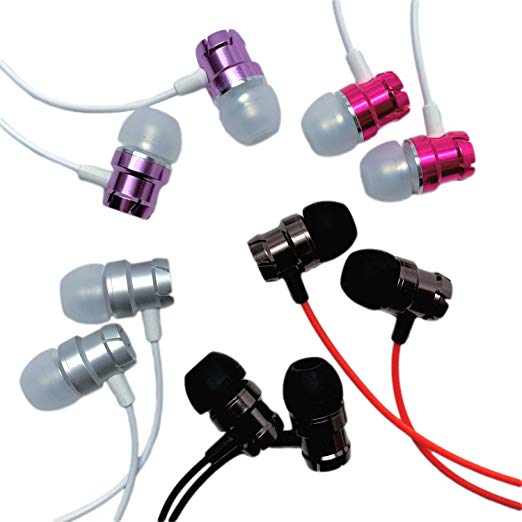 Earbuds for Kids - 5 Pack Earphones Durable Ear Buds