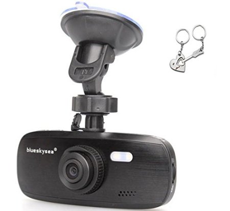 Blueskysea Free Gift  G1W-B Full HD 1080P H264 Car DVR Camera Recorder Dashboard Dashcam  Black Box Video Recorder  Authentic NT96550  AR0330 G1W-B