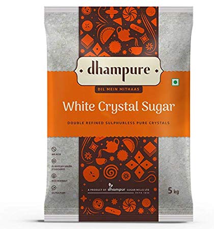 Dhampure White Crystal Sugar, 5kg