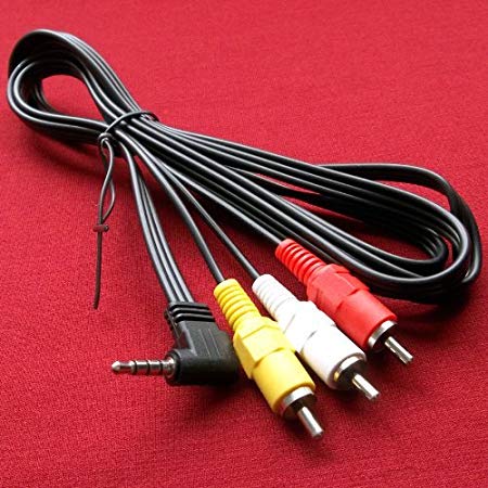 Sony Handycam CCD-TRV328, CCD-TRV328/e Camcorder Compatible AV A/V TV-Out Audio Video Cable/Cord/Lead - 5 Feet Black - Bargains Depot