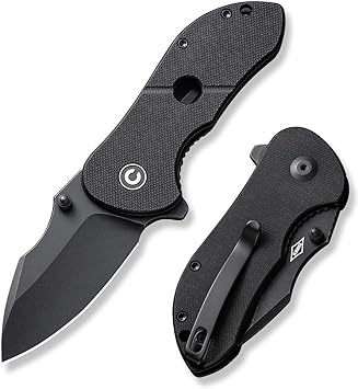 CIVIVI Gordo Folding Pocket Knife for EDC, Small Flipper Knife with 2.51" D2 Blade G10 Handle, Utility Knife for Men Women Gift C22018C-1