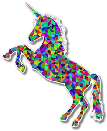 AK Wall Art Unicorn Bright Vinyl Sticker - Car Window Bumper Laptop - Select Size