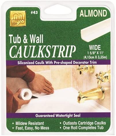 Caulkstrip Tub & Wall Almond 1-5/8" X 11 '