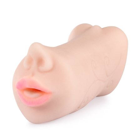 Utimi 3D Realistic Molded Masturbator 3-in-1 Vaginal Anal Oral Sex Toy for Male Masturbation