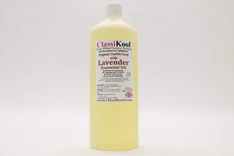 Classikool 1 Litre Organic [Lavender Castile Liquid Soap] Natural & Certified [Free UK Post]