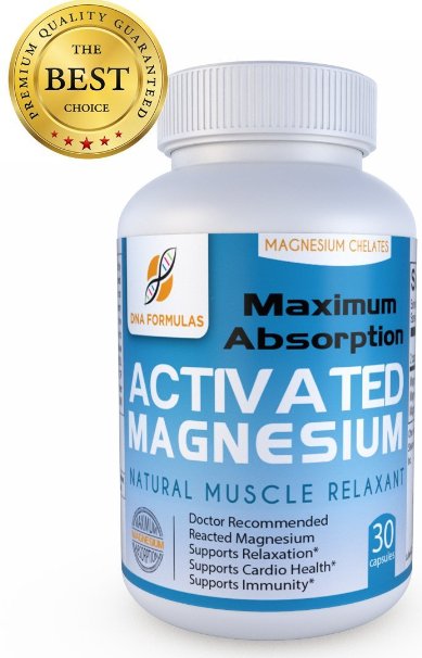 DNA Formulas Maximum Magnesium Citrate Glycinate and Malate - Patented Delivery System for Maximum Absorption with Minimum Side Effects - Improves Muscle Energy and Relaxation - 60 Capsules