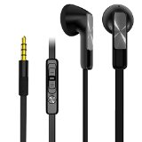 Stereo Classic Wired Headset Headphone Earphone Earbud with Remote Controller and Mic  Earbuds with mic Black