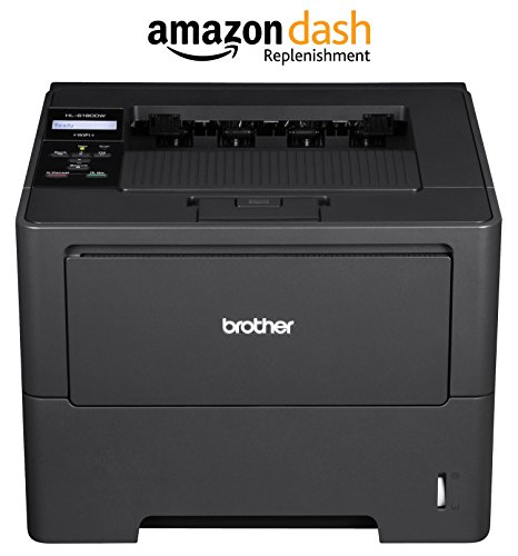 Brother Printer HL6180DW Wireless Monochrome Printer, Amazon Dash Replenishment Enabled