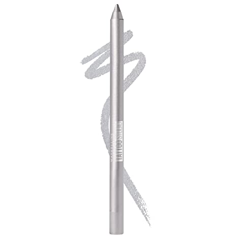 Maybelline TattooStudio Sharpenable Gel Pencil Longwear Eyeliner Makeup, Sparkling Silver, 0.04 oz.