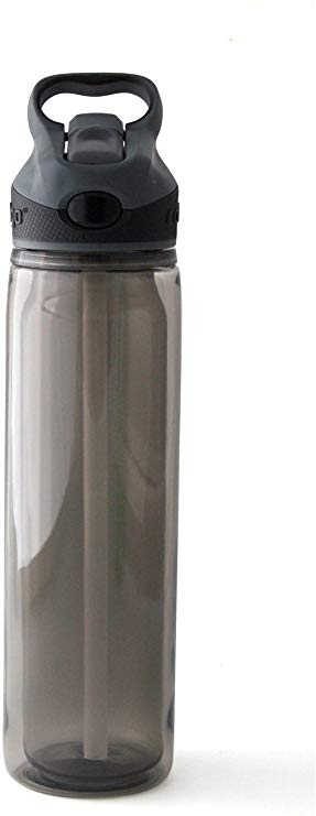 Contigo AUTOSPOUT Straw Waveland Water Bottle, 18 oz, Smoke