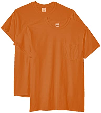 Gildan Mens Ultra Cotton Adult T-Shirt with Pocket, 2-Pack