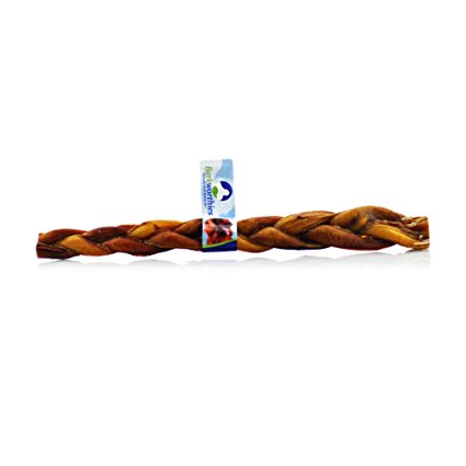 Braided Bully Sticks By Barkworthies - 100% Natural Beef Dog Treats