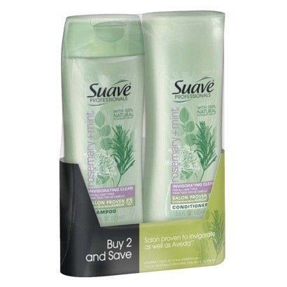 Suave Professionals Shampoo and Conditioner Set 12.6 Oz Ea. (Rosemary and Mint)