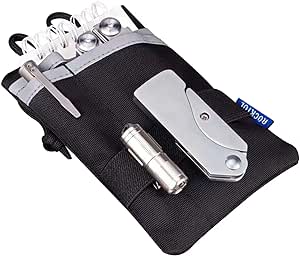 Tool Pouch, EDC Pocket Organizer, 900D Heavy-Duty Nylon Tool Belt Pouch for Cellphone, Multitool, Pocket Knife, EDC Tools, Gifts for Him