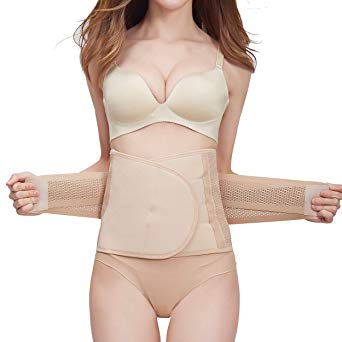YIZRIO Postpartum Belly Wrap Recovery Belly Band Support Girdle Shapewear Body Shaper