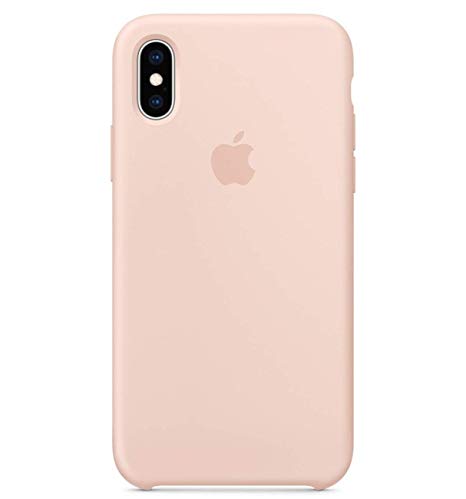 Maycase Compatible for iPhone Xs Case, Liquid Silicone Case Compatible with iPhone Xs 5.8 inch (Pink Sand)