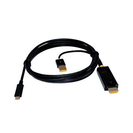 Fastsnail Micro-USB SlimPort/MyDP to High Speed HDMI Male to Female Adapter with USB-Charging Cable