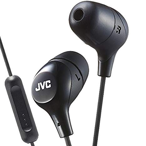 JVC Marshmallow Custom Fit In-Ear Headphone with Remote and Microphone - Black