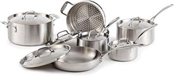 3-Ply Commercial Clad Cookware Set, 12-pc ProductName