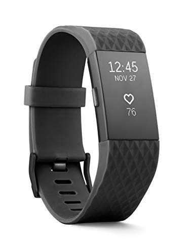 Fitbit Charge 2 Heart Rate   Fitness Wristband, Special Edition, Gunmetal, Large