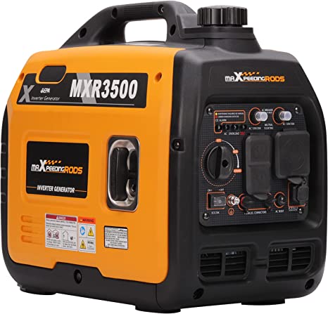 maXpeedingrods 3500W Portable Inverter Generator, Gas Powered Quiet Generator , EPA Compliant, for Home Outdoor Camping RV Ready,47lbs
