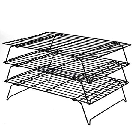 Daixers 3-Tier Stackable Cooling Rack,Baking Racks 13.5x 9.5 Inch